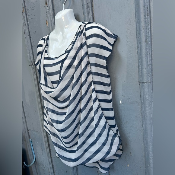 Willowmore striped sheer blouse, Approx M - Picture 3 of 8